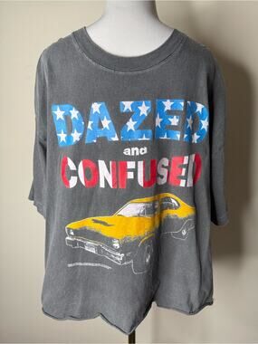 Dazed and Confused Gray Vintage Natural Cotton Tee
